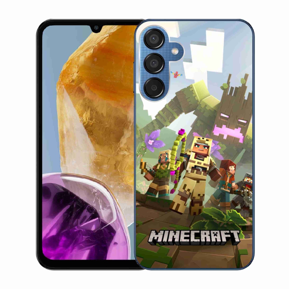 Gélový kryt mmCase na Samsung Galaxy M15 5G - minecraft 1