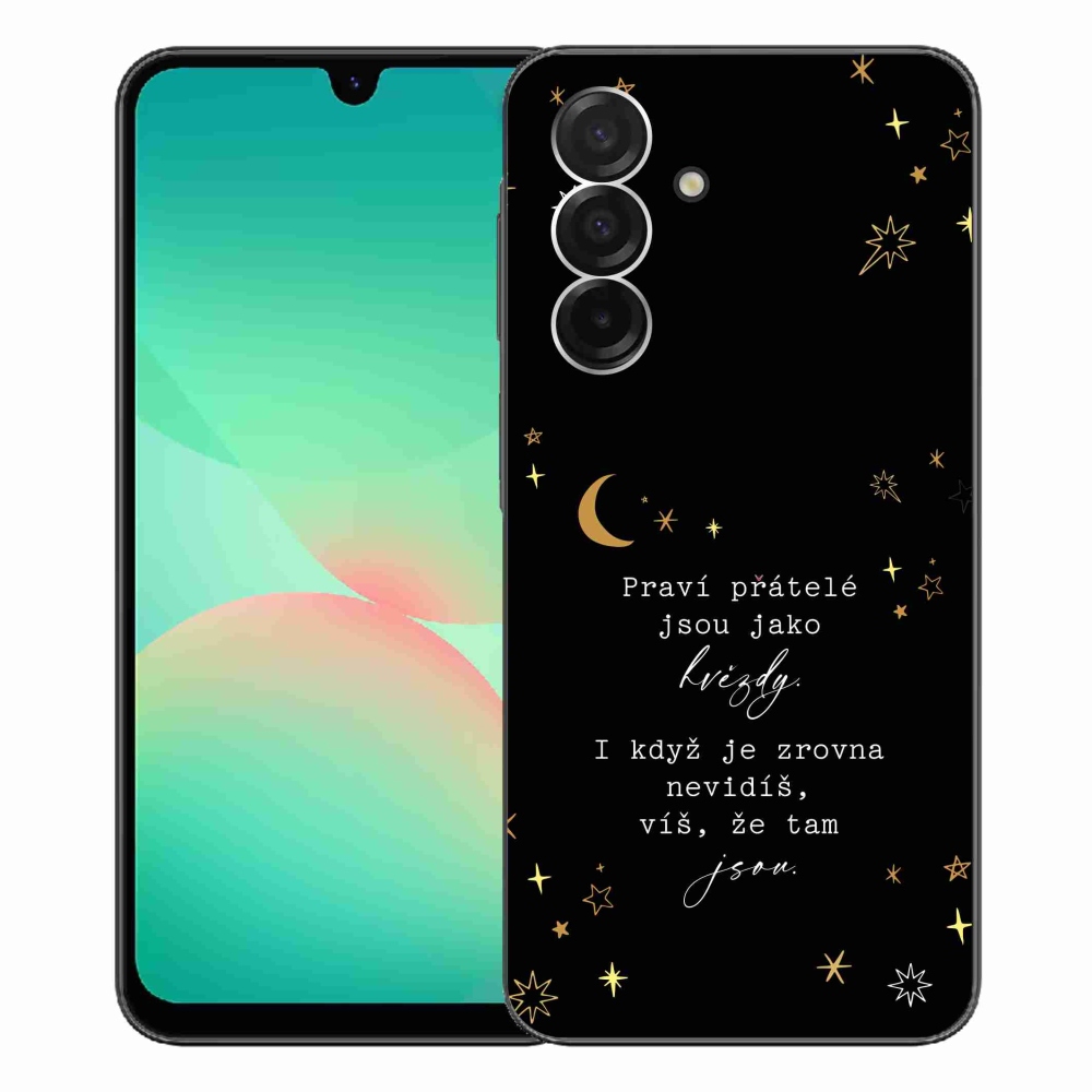 Gélový kryt mmCase na Samsung Galaxy A26 5G - citát 6 čierne pozadie