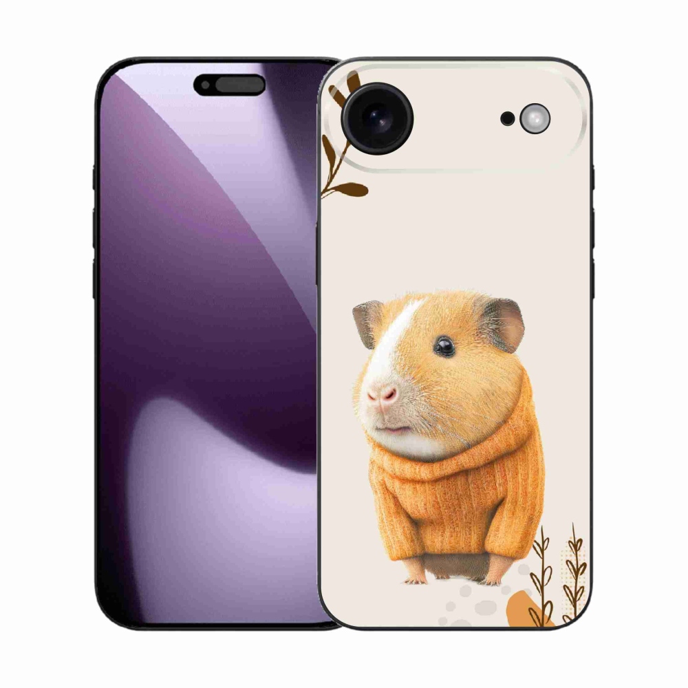Gélový kryt mmCase na iPhone 17 Air - morča vo svetri