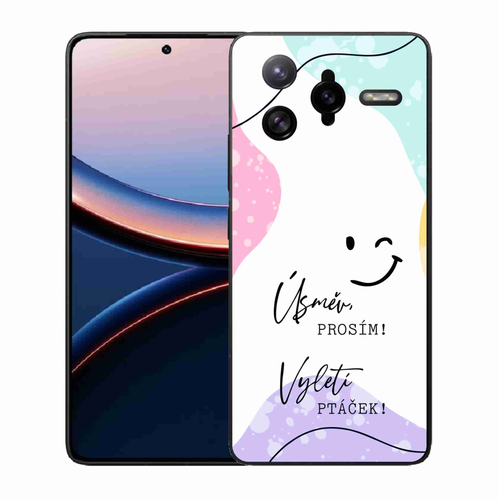 Gélový kryt mmCase na Xiaomi Poco F7 Ultra - vtipný text 4 biele pozadie