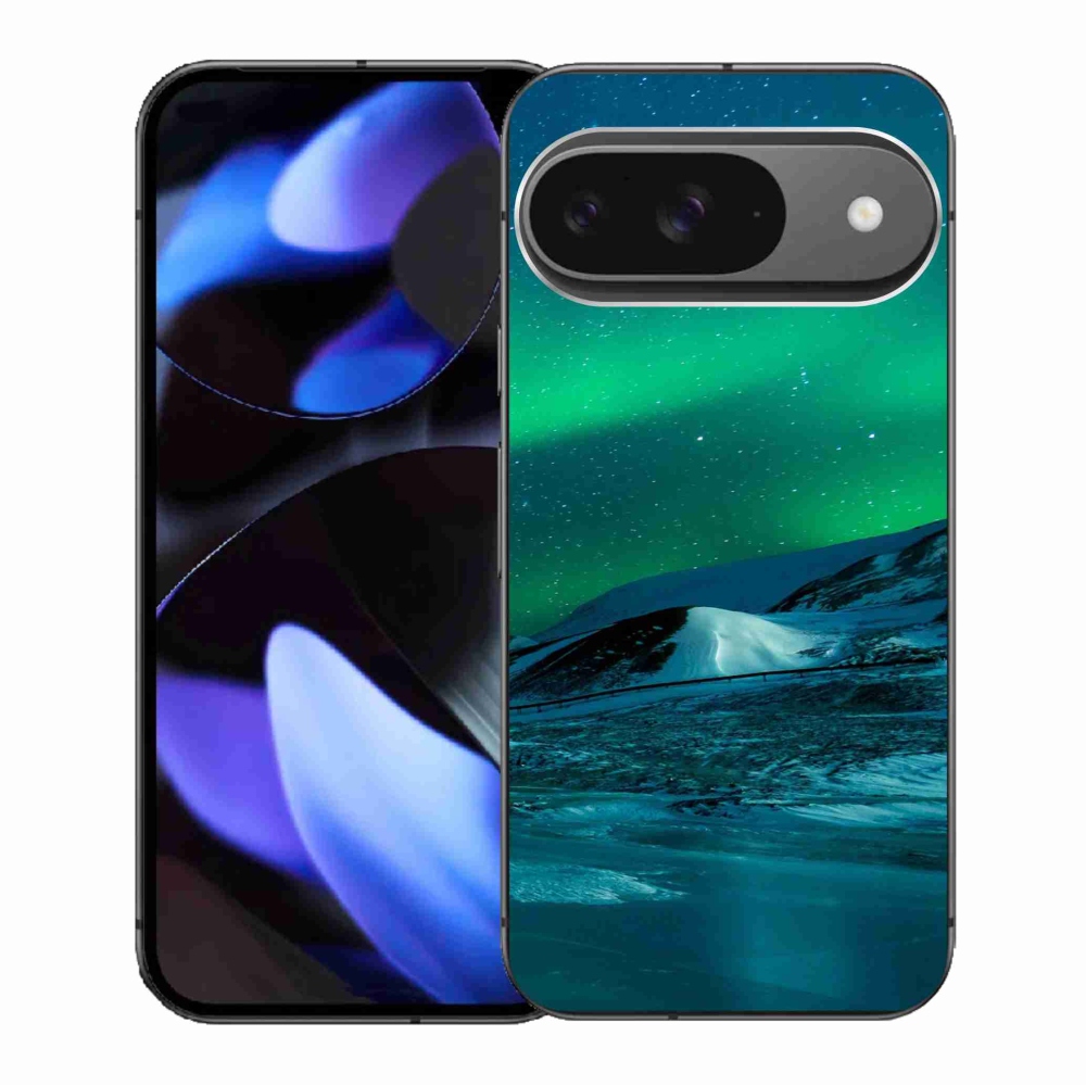 Gélový kryt mmCase na Google Pixel 9/9 Pro - polárna žiara