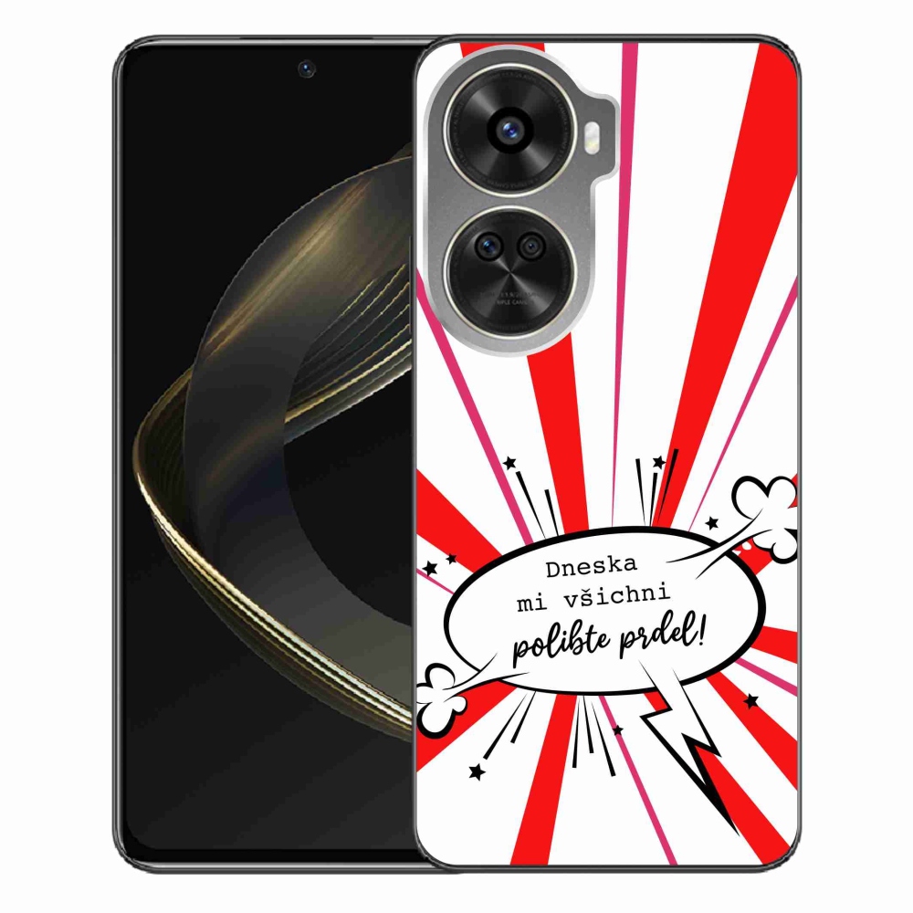 Gélový kryt mmCase na Huawei Nova 12 SE - vtipný text 15 biele pozadie