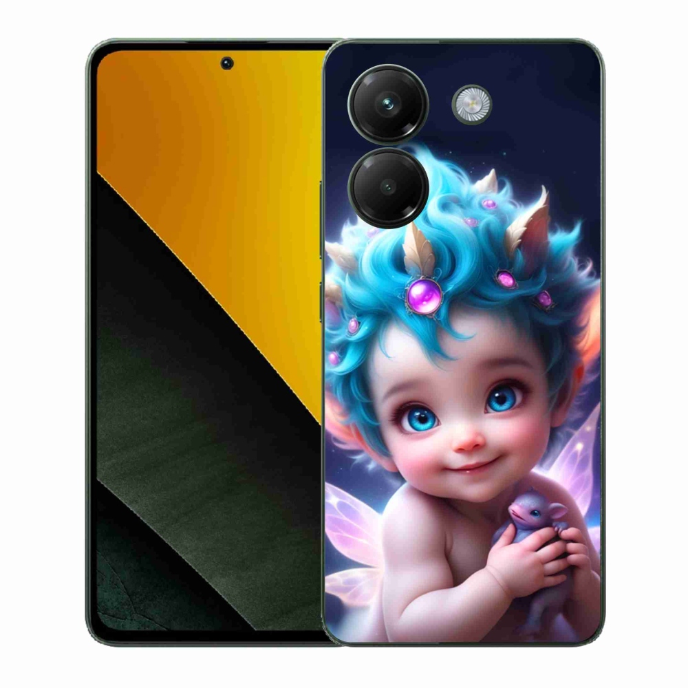 Gélový kryt mmCase na Xiaomi Poco M7 Pro 5G - dieťa s motýlími krídlami