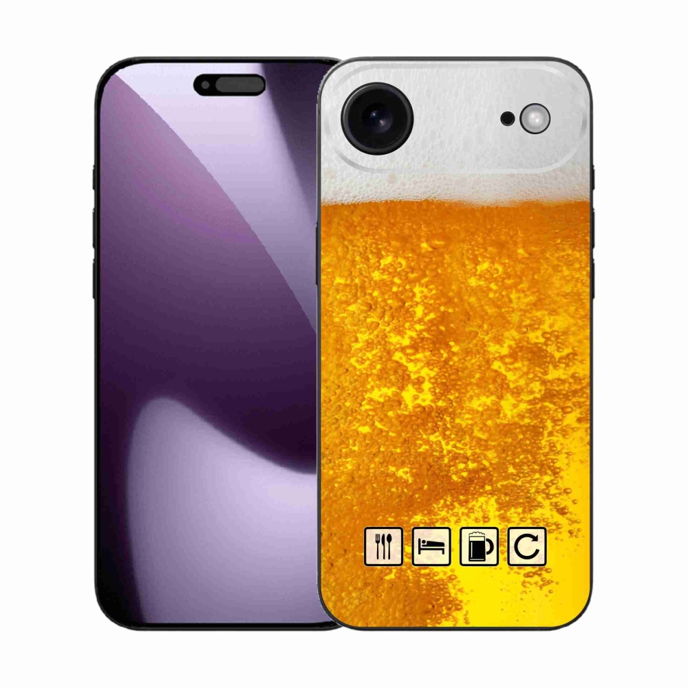 Gélový kryt mmCase na iPhone 17 Air - pivný motív 3