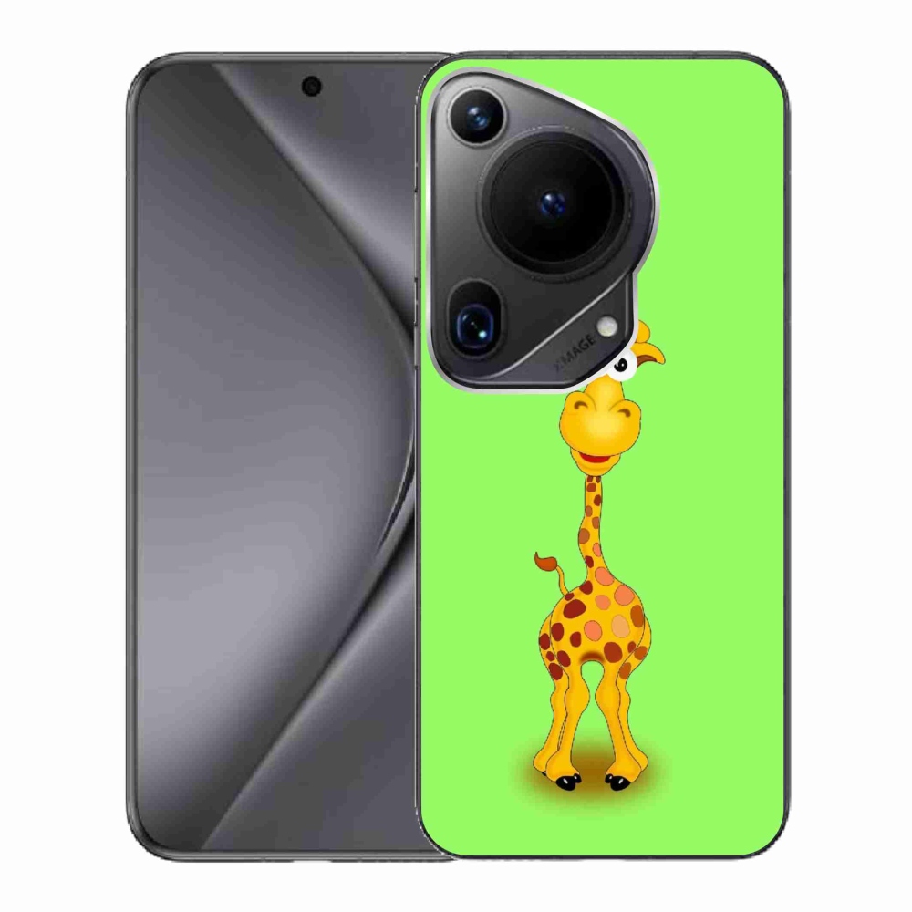Gélový kryt mmCase na Huawei Pura 70 Ultra - kreslená žirafa