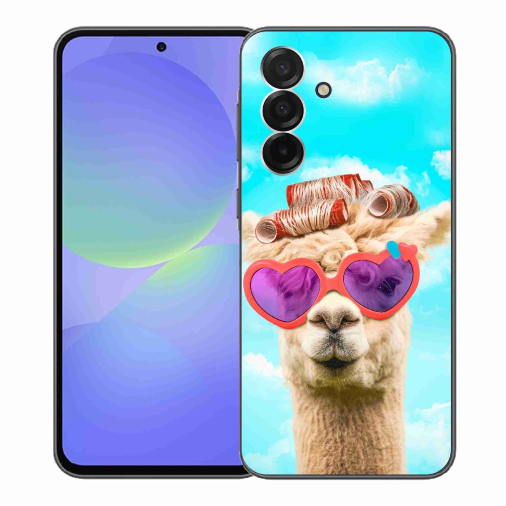 Gélový kryt mmCase na Samsung Galaxy A36 5G - lama s okuliarmi