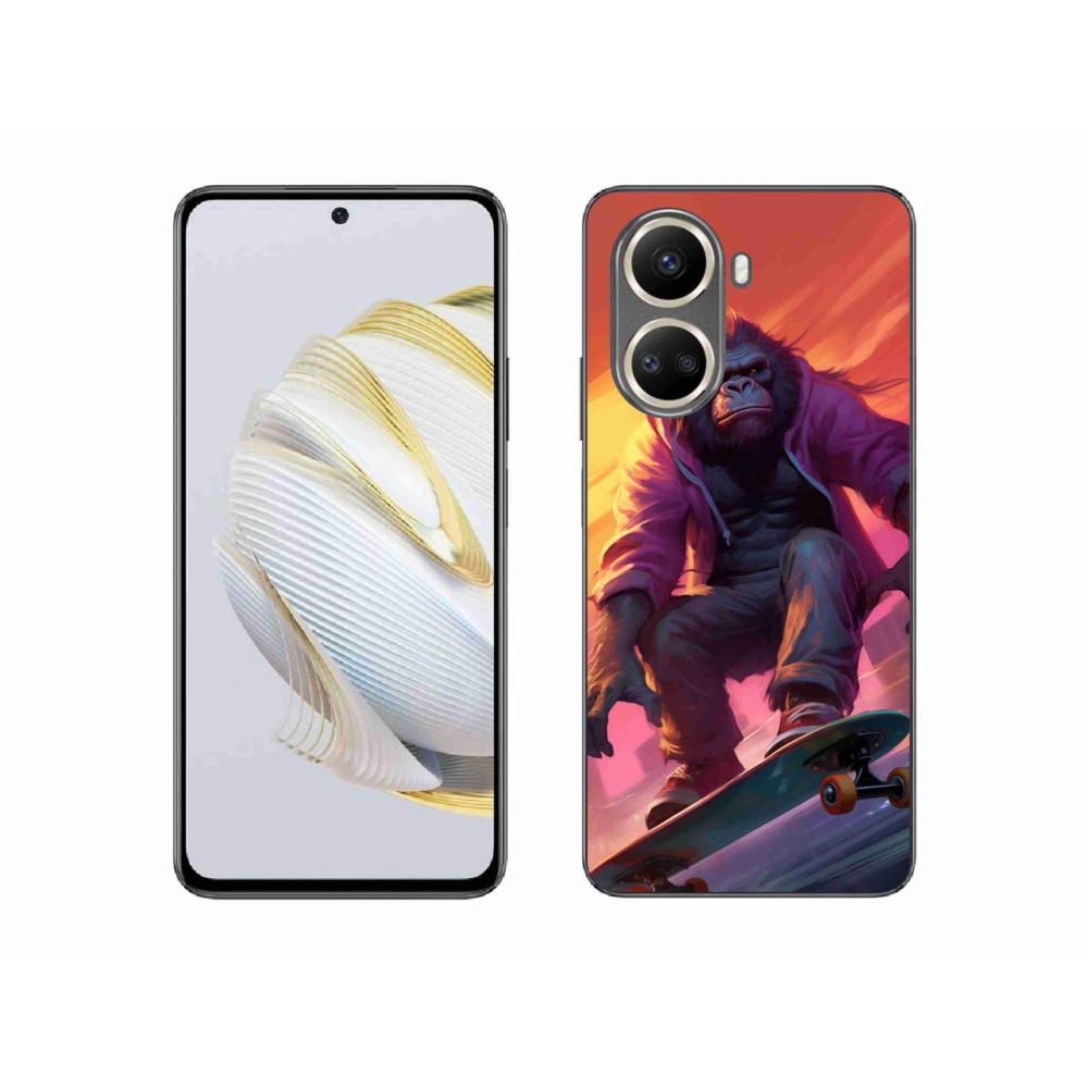 Gélový kryt mmCase na Huawei Nova 10 SE - gorila na skateboarde