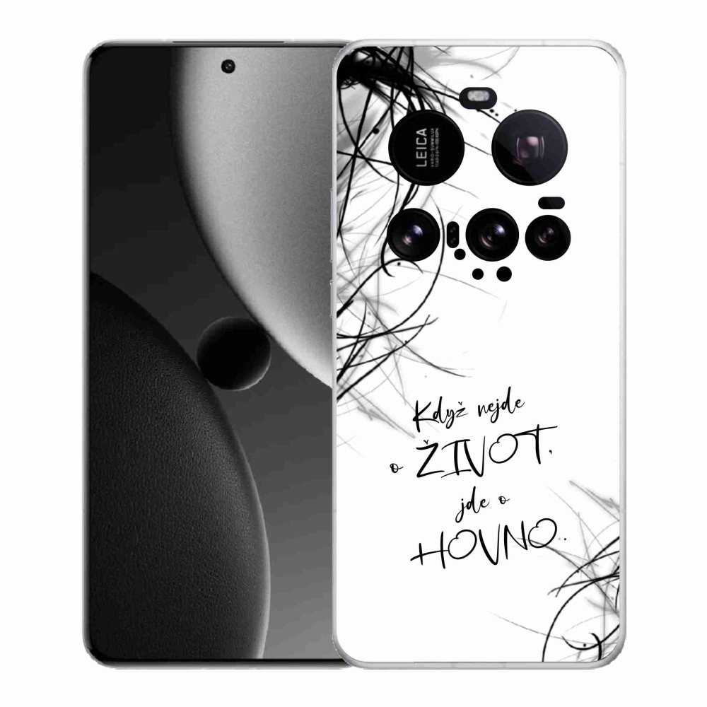 Gélový kryt mmCase na Xiaomi 15 Ultra - vtipný text 16 biele pozadie