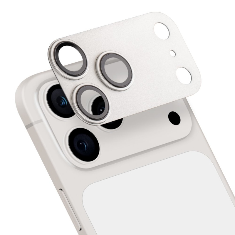 OBAL:ME Camera Island Ochrana objektívu pre Apple iPhone 17 Pro Max strieborná