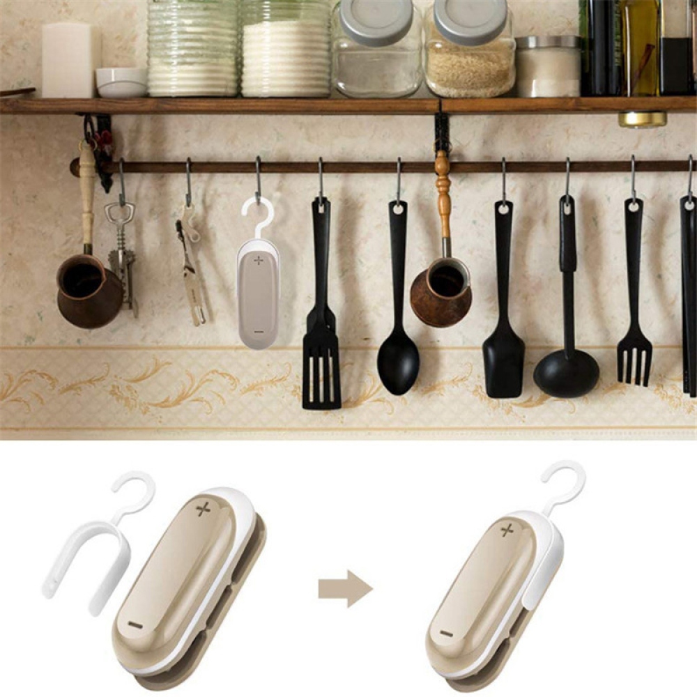 Kompaktná zváračka potravinových vreciek na batérie - šedá