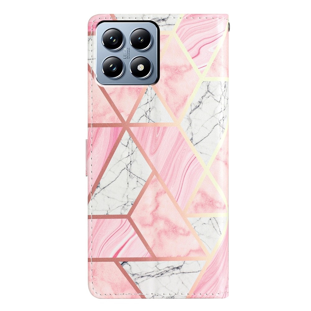 Unique knižkové púzdro na Xiaomi 15T Pro - ružový mramor