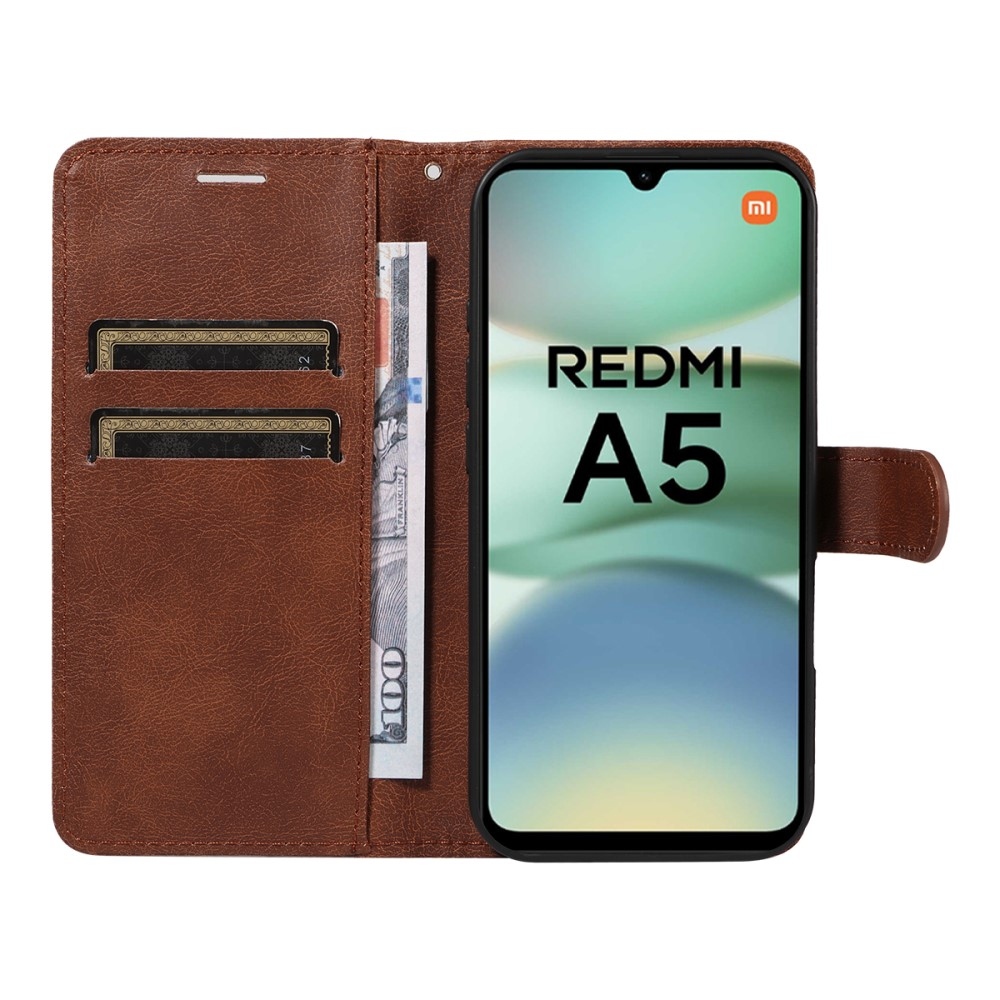 Wallet knižkové púzdro na Xiaomi Redmi A5 - hnedé