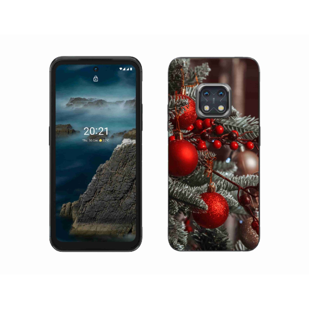 Gélový kryt mmCase na Nokia XR20 - vianočné ozdoby 2
