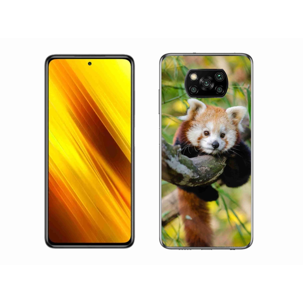 Gélový kryt mmCase na Xiaomi Poco X3 Pro - panda červená