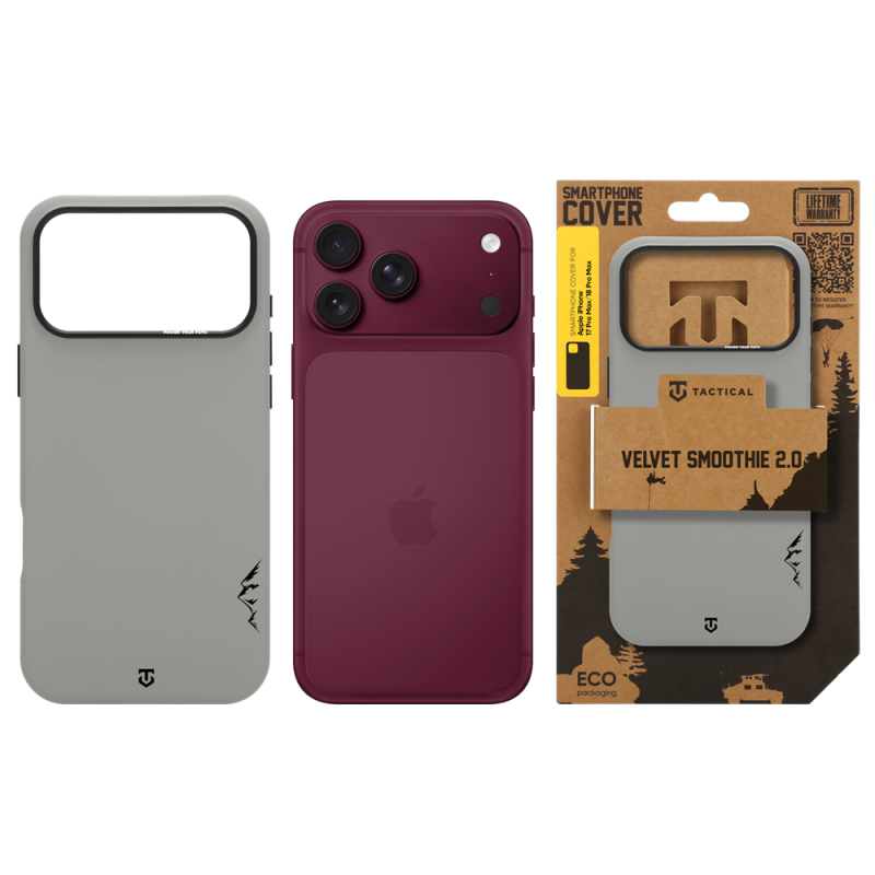 Tactical MagForce Velvet Smoothie 2.0 – puzdro pre Apple iPhone 18 Pro Max/17 Pro Max Foggy