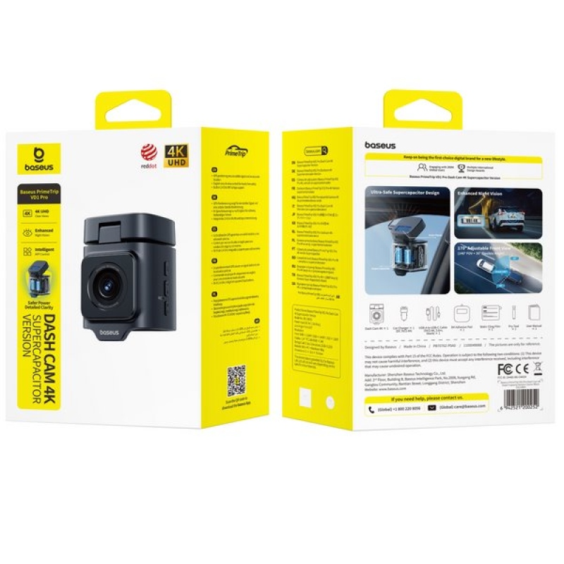Videokamera Baseus PrimeTrip VD1 Pro 4K Cosmic Black