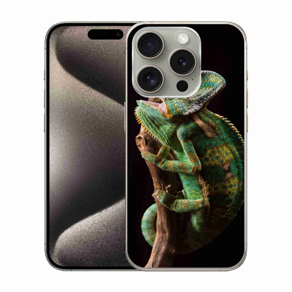 Gélový kryt mmCase na iPhone 15 Pro - chameleón