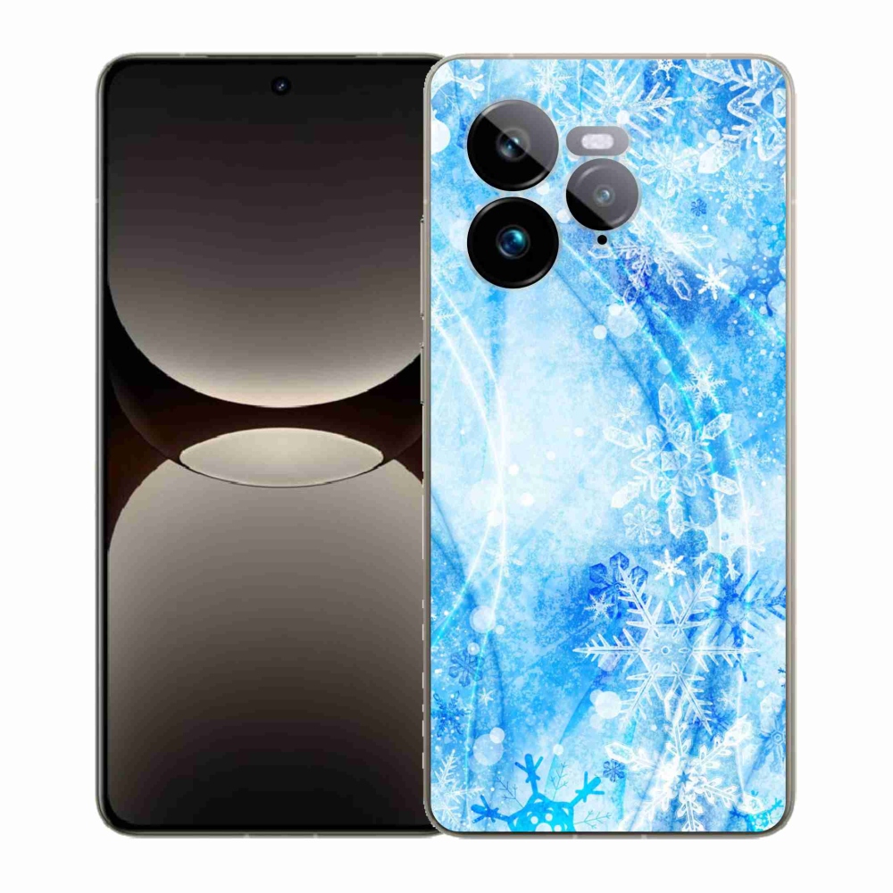 Gélový kryt mmCase na Realme GT 7 Pro 5G - snehové vločky