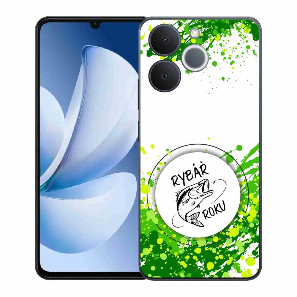 Gélový kryt mmCase na Realme Note 70T - rybár roka biele pozadie