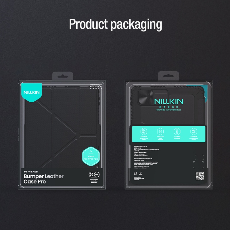 Nillkin Bumper PRO Protective Stand Case Multi-angle pre Xiaomi Pad 7/7 Pre Black