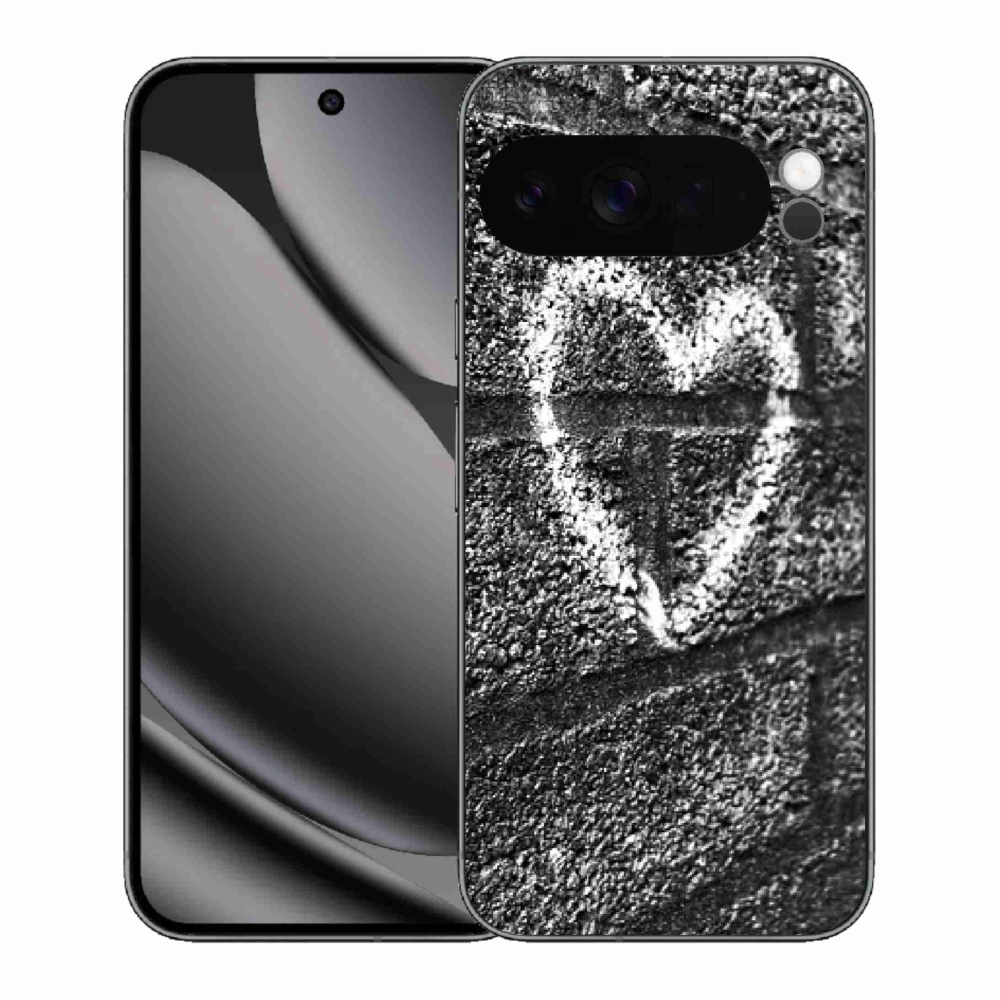 Gélový kryt mmCase na Google Pixel 10 Pro XL - srdce na stene
