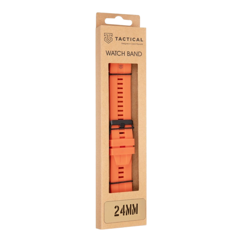 Taktický rýchloupínací silikónový remienok 24 mm oranžový