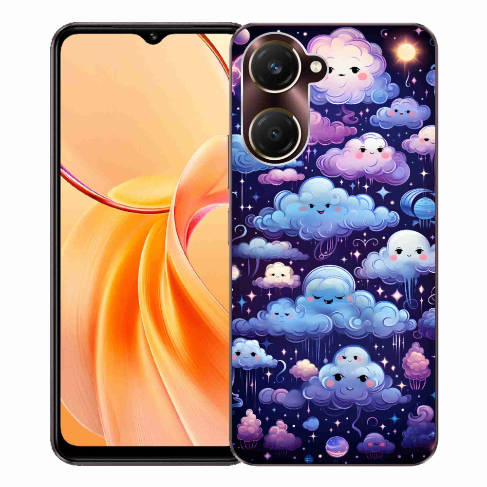 Gélový kryt mmCase na Vivo Y28s 5G - mráčiky