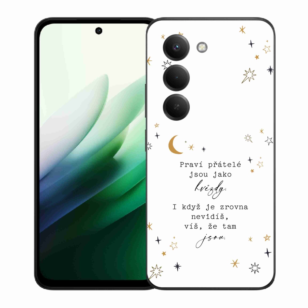 Gélový kryt mmCase na Xiaomi Redmi 15 5G (169mm) - citát 6 biele pozadie