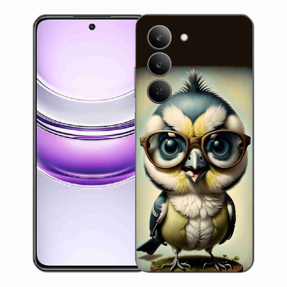 Gélový kryt mmCase na Realme 14x 5G - mláďa s okuliarmi