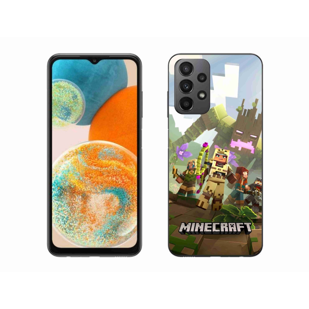 Gélový kryt mmCase na Samsung Galaxy A23 4G/5G - minecraft 1