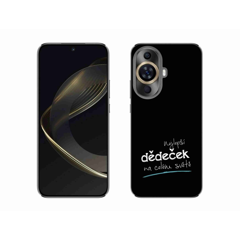 Gélový kryt mmCase na Huawei Nova 11 - najlepší dedko 3 čierne pozadie