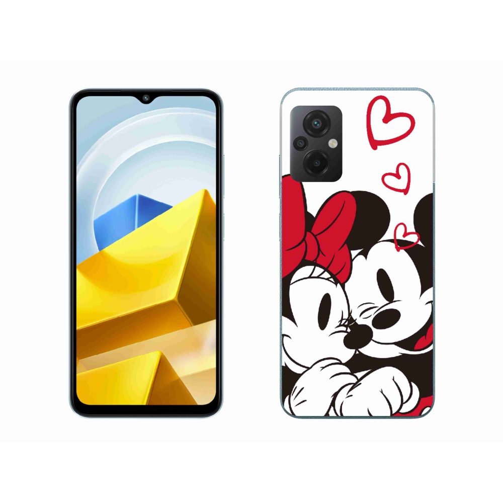 Gélový kryt mmCase na Xiaomi Poco M5 4G - minnie a mickey