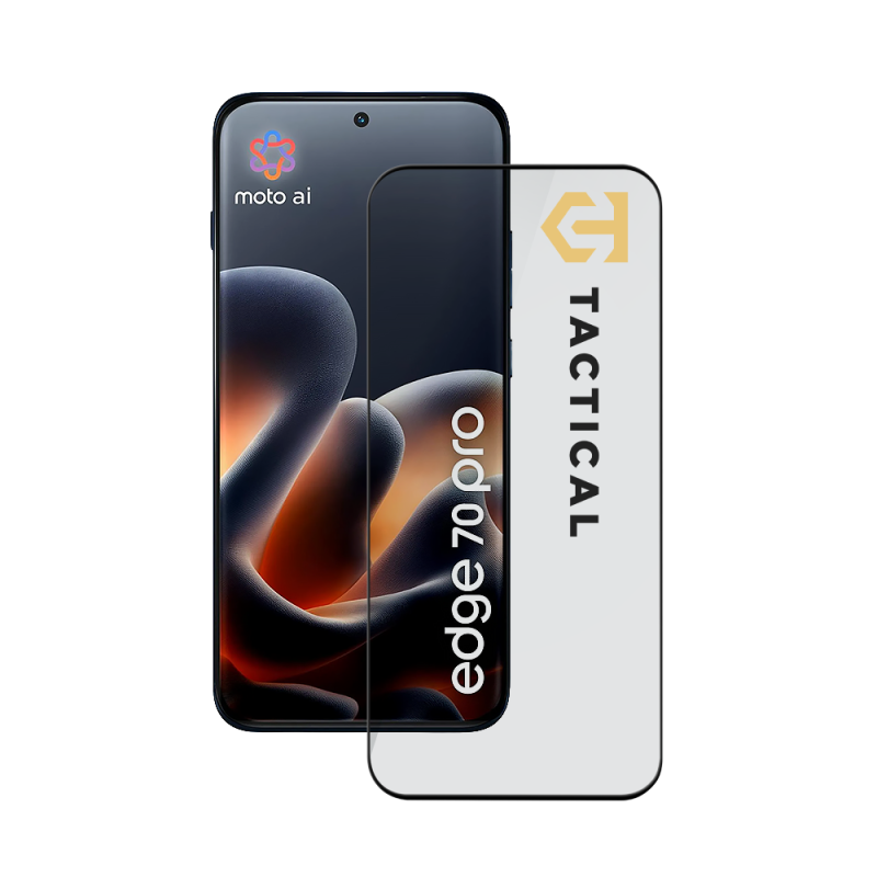 Tactical Glass Shield 5D sklo pre Motorola Edge 70 Pro – čierne 