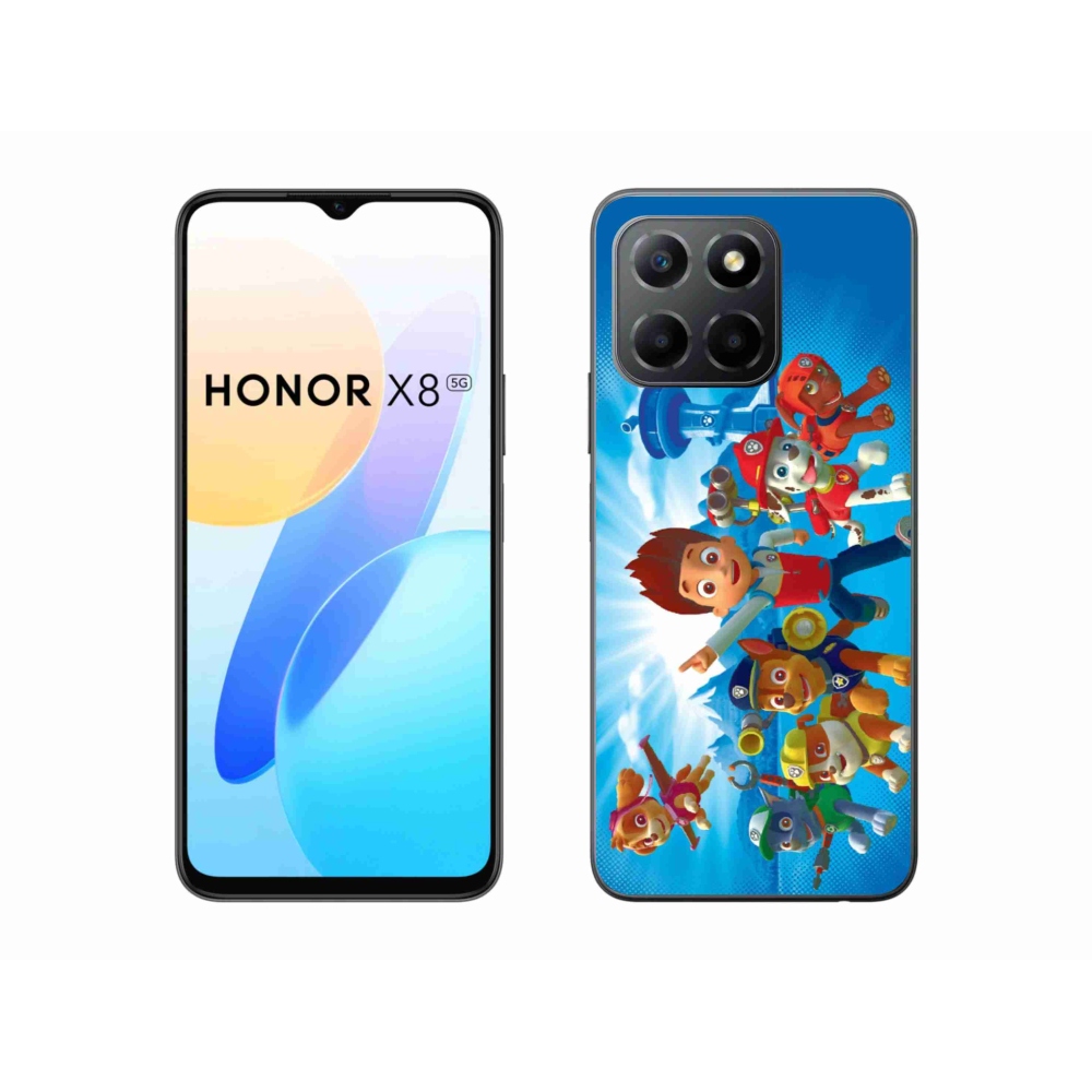 Gélový kryt mmCase na Honor X8 5G/Honor 70 Lite 5G - labková patrola