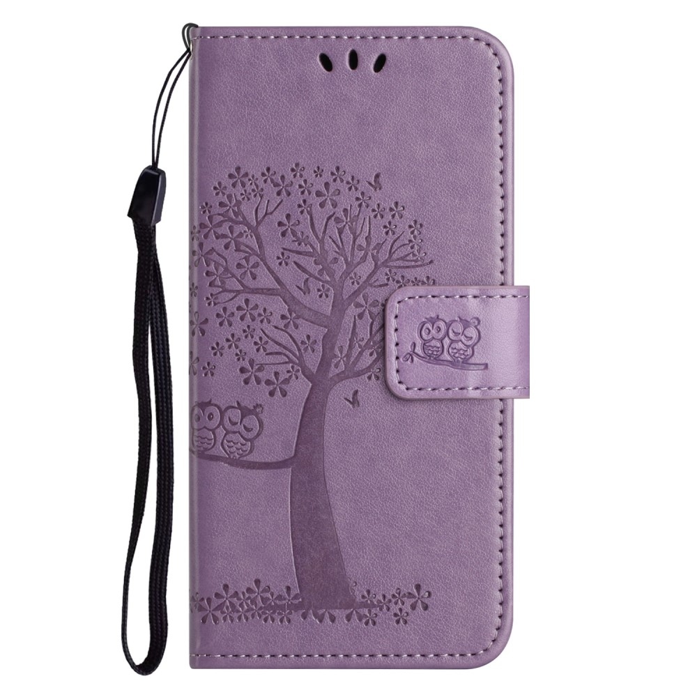 Tree knižkové púzdro na Samsung Galaxy S25 Edge - svetlofialové