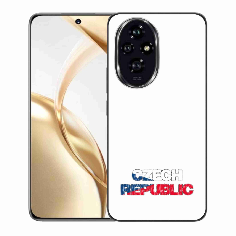 Gélový kryt mmCase na Honor 200 5G - Czech Republic biele pozadie