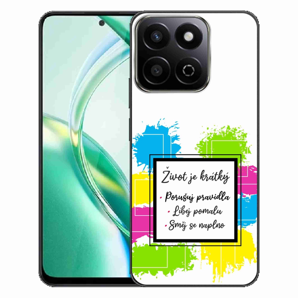 Gélový kryt mmCase na Honor 200 Smart 5G - citát 5 biele pozadie