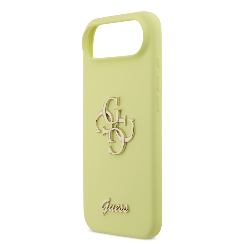 Guess Liquid Silicone 4G Metal Logo Zadný kryt pre iPhone Air Yellow