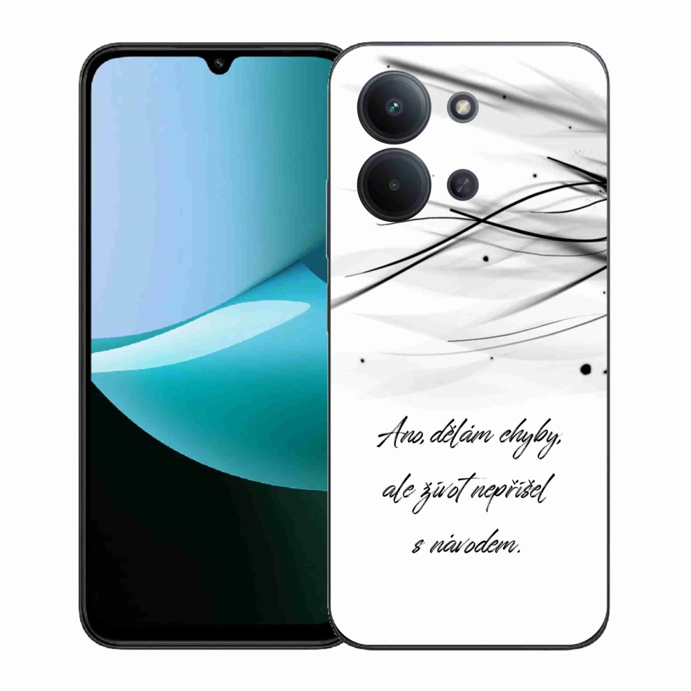 Gélový kryt mmCase na Xiaomi Redmi 15C 4G (171mm)/Poco C85 4G (171mm) - citát biele pozadie