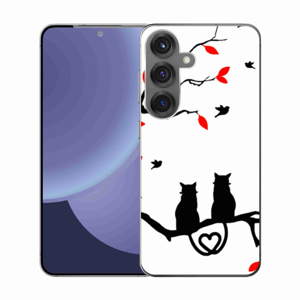 Gélový kryt mmCase na Samsung Galaxy S25 - mačacia láska