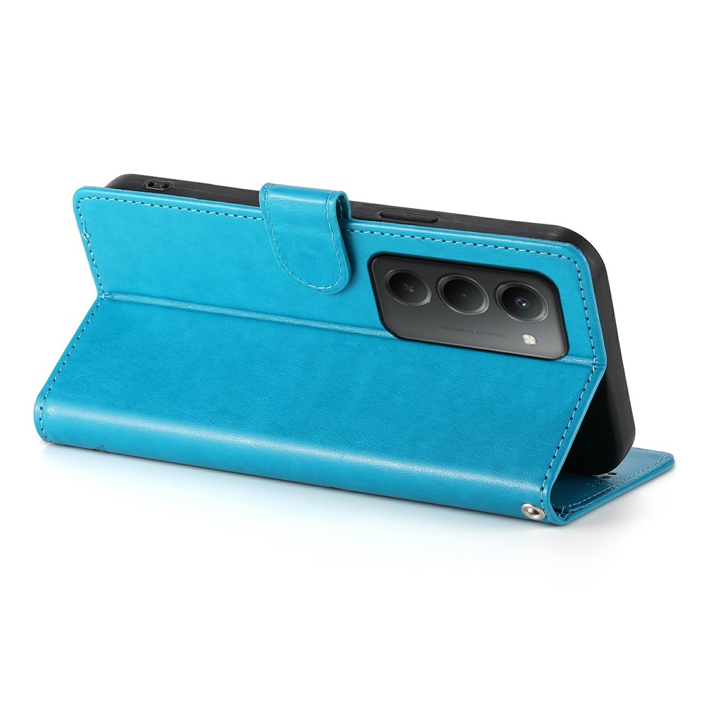 Flowery knižkové púzdro na Xiaomi Redmi 15 5G (169mm) - modré