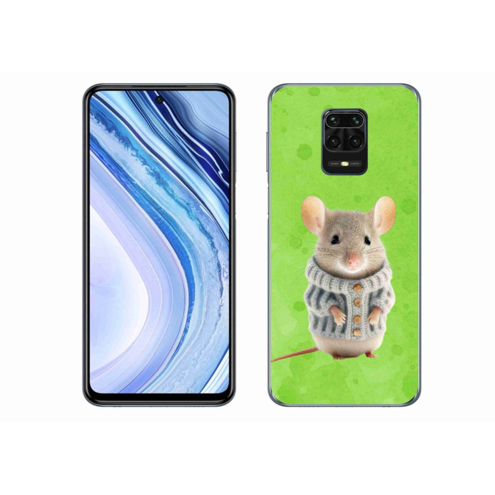 Gélový kryt mmCase na Xiaomi Redmi Note 9 Pro - myška vo svetri