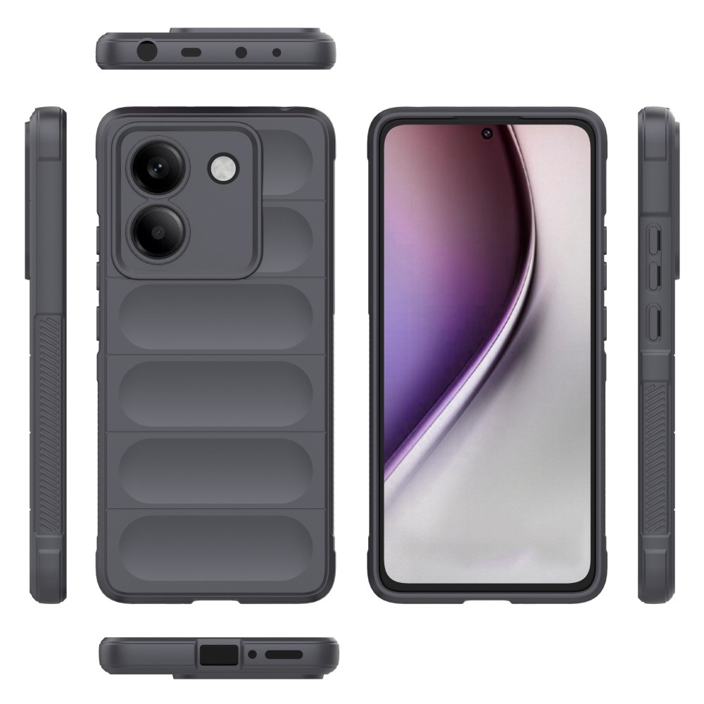 Rugg odolný gélový obal na Xiaomi Poco M7 Pro 5G - tmavosivý