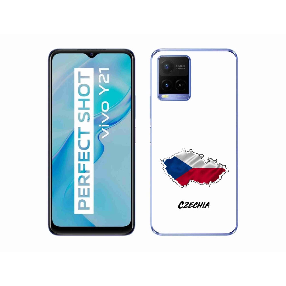 Gélový kryt mmCase na Vivo Y21/Y21s/Y33s - Czechia biele pozadie