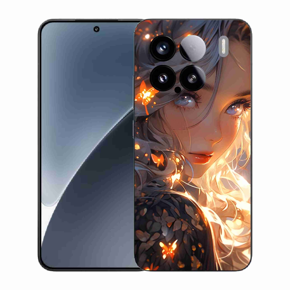 Gélový kryt mmCase na Xiaomi 15 - dievča a motýle