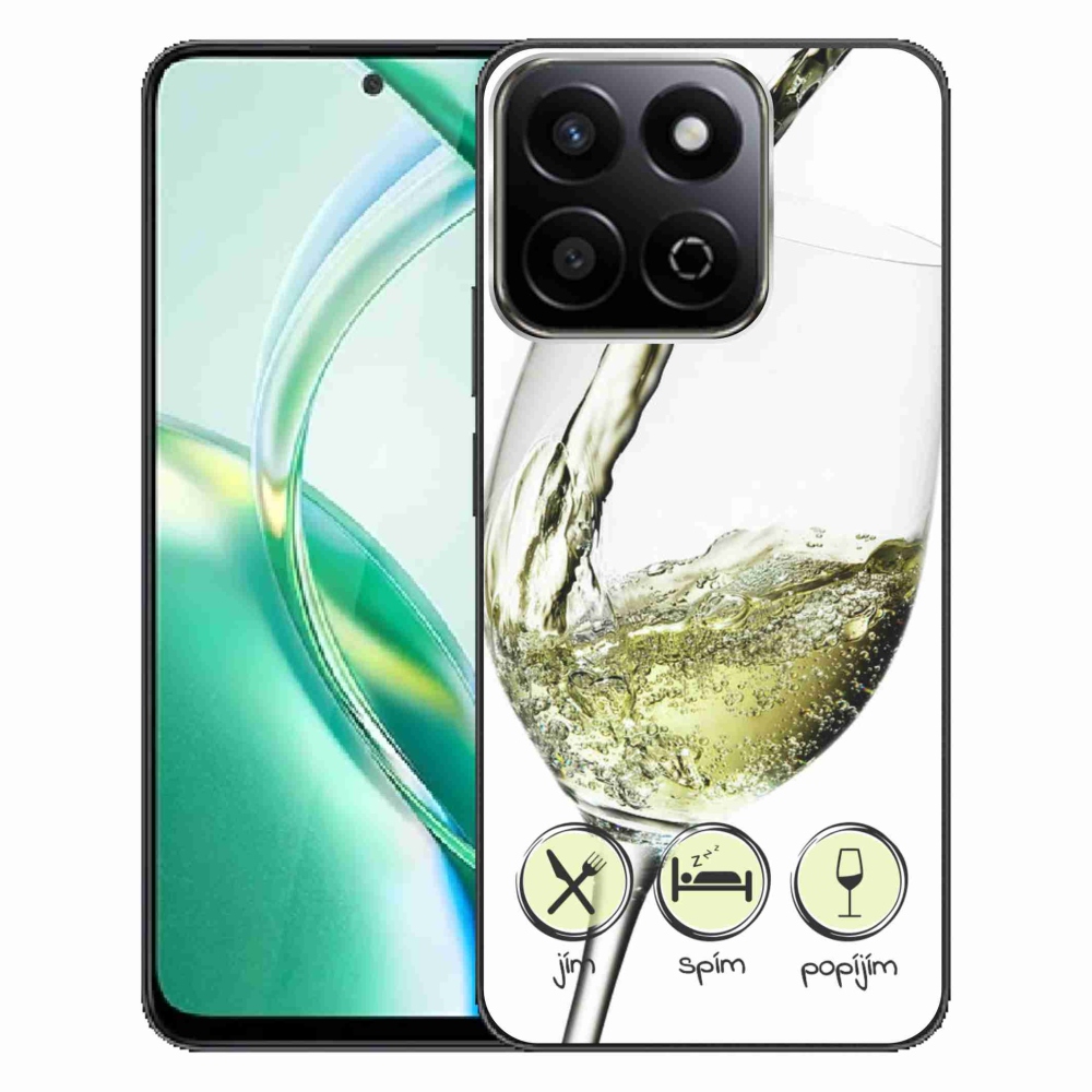 Gélový obal mmCase na Honor 200 Smart 5G - pohár vína bielej