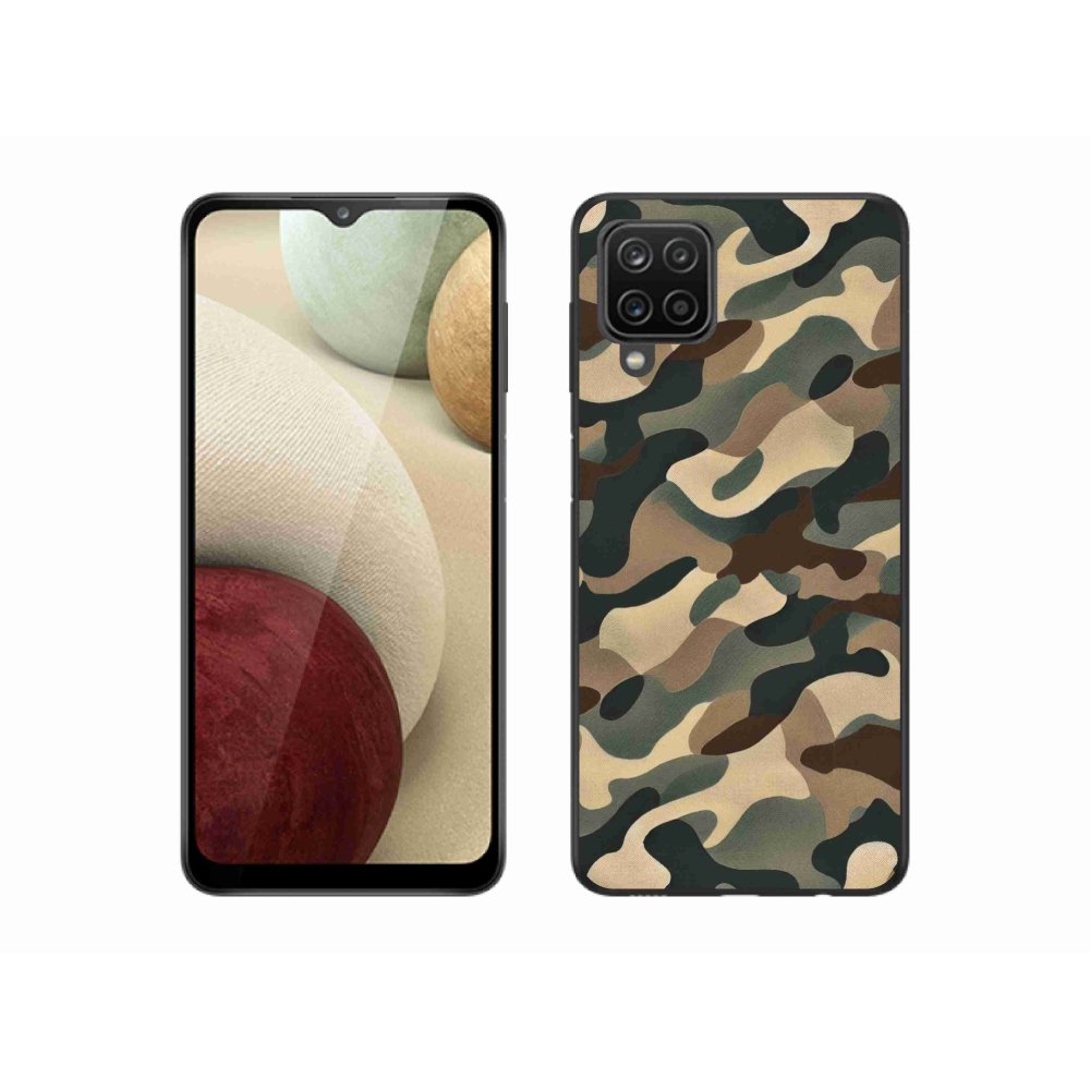 Gélový kryt mmCase na Samsung Galaxy A12 - maskáčový vzor 11