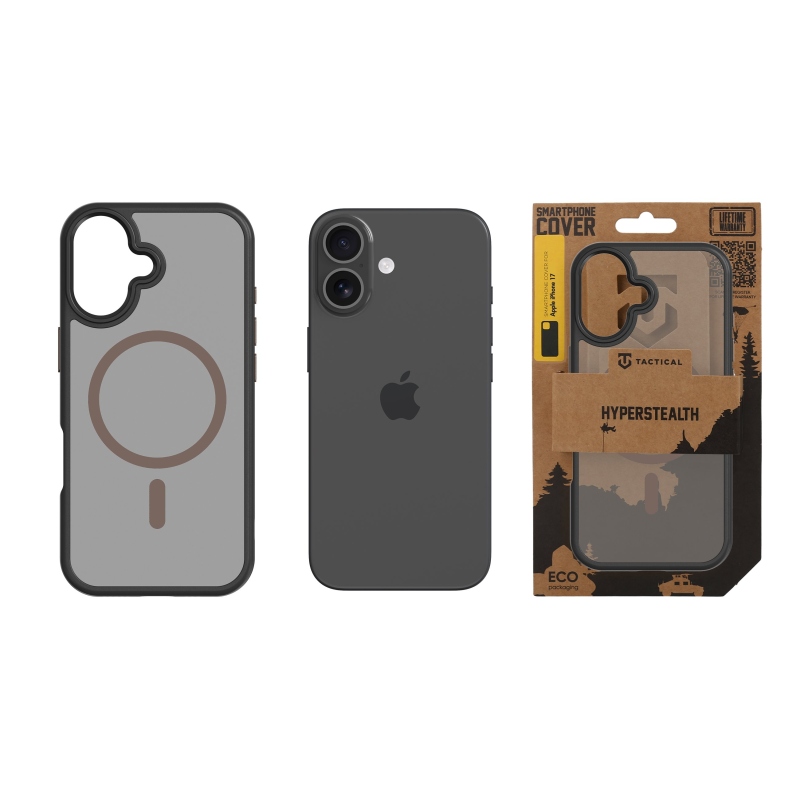 Taktický kryt MagForce Hyperstealth 2.0 pre iPhone 17 Black/Moucha Moose