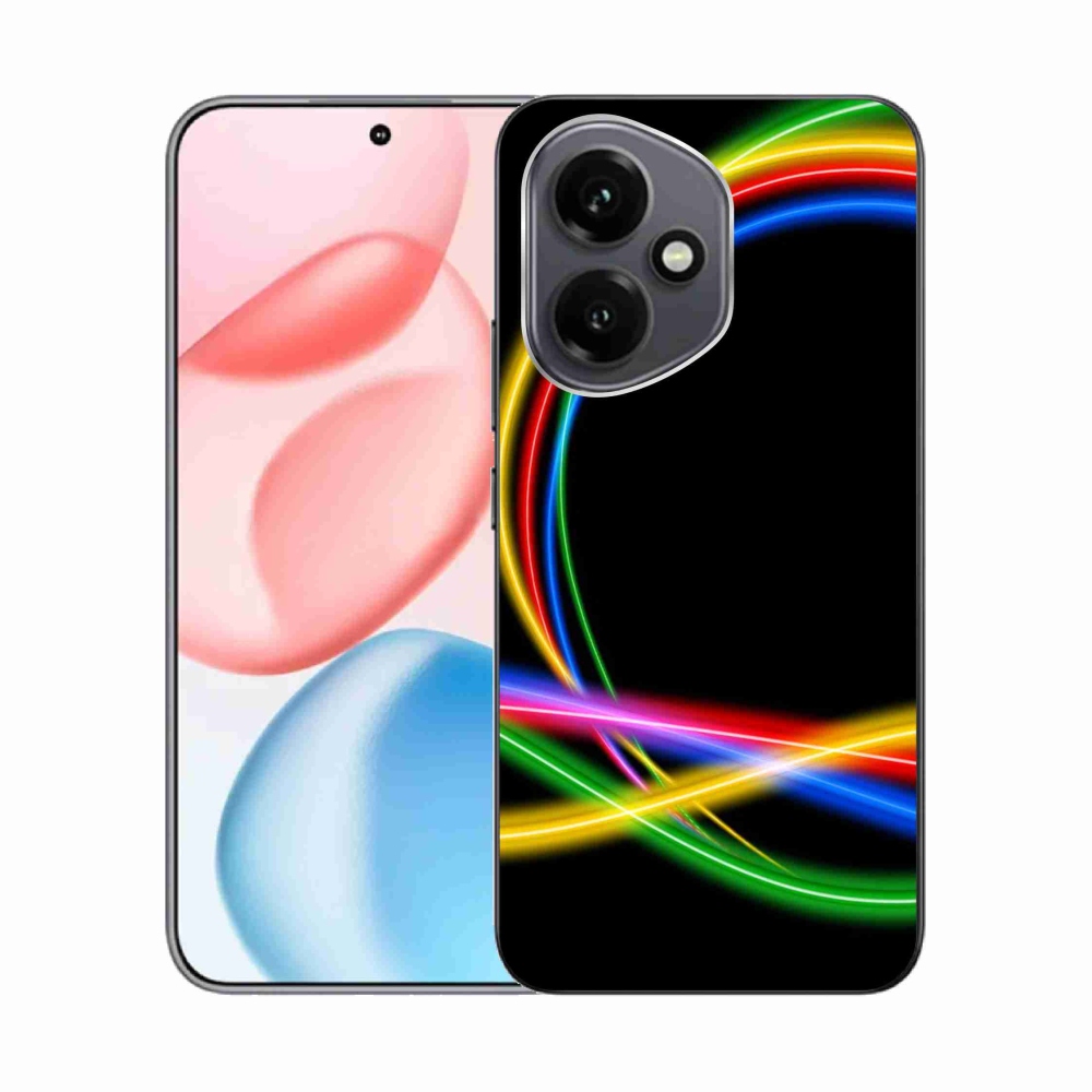 Gélový kryt mmCase na Honor 400 - neónové kruhy