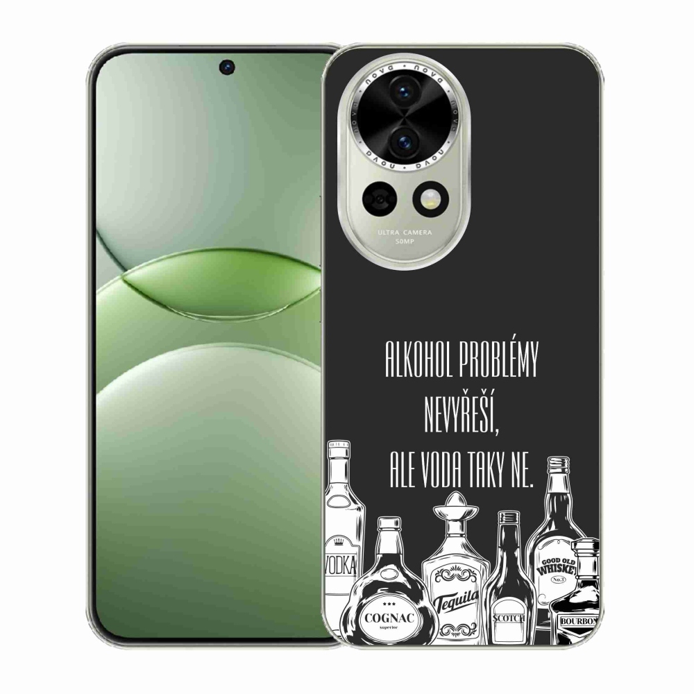 Gélový kryt mmCase na Huawei Nova 13 5G - vtipný text čierne pozadie